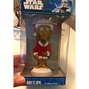 NEW in BOX FUNKO Holiday Santa C-3PO Bobble-Head 2010